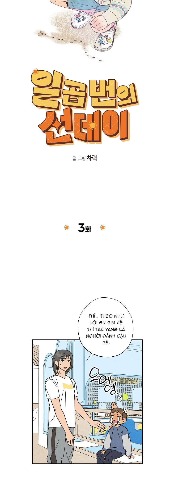 Đọc truyện BẢY NGÀY CHỦ NHẬT - Chapter 4